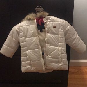 Tommy Hilfiger off white winter coat